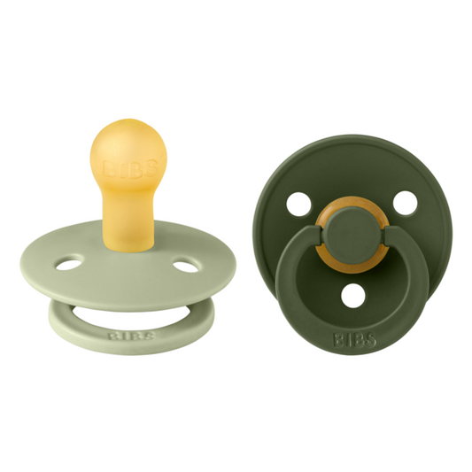 Set 2 Suzete BIBS Colour Latex, Tetină Rotundă, 0 luni - Sage [ps:10533e7f-f068-42fa-a978-697ac347a0c6]