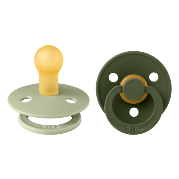 Set 2 Suzete BIBS Colour Latex, Tetină Rotundă, 0 luni - Sage [ps:10533e7f-f068-42fa-a978-697ac347a0c6]