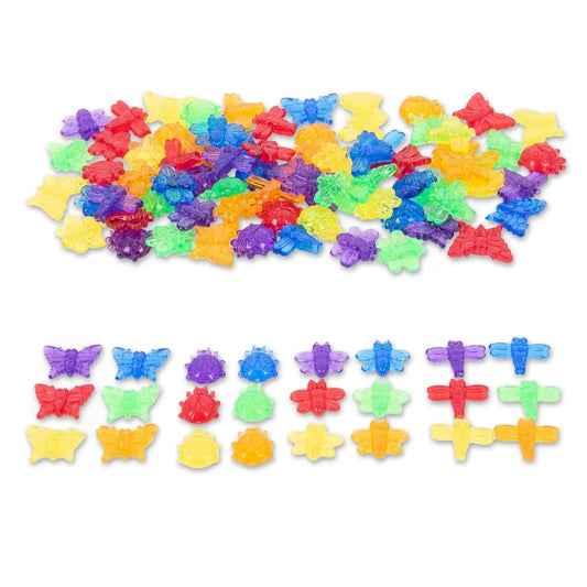 Set Sortare Insecte Translucide Tickit, 96 piese - Default Title [ps:7ad09c30-abae-4658-88fb-53ae34a27b58]