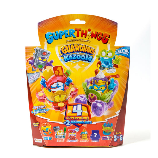 SUPERTHINGS Guardians of Kazoom Set 4 figurine, figurine, cu accesorii [ps:e0ecd4f4-87ec-4029-bb75-eb8af37745ad]