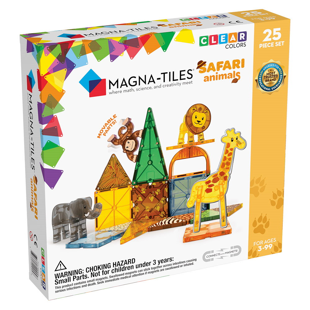 MAGNA-TILES Safari Animals - Set Magnetic de Construcție - Default Title [ps:77fd0920-42f8-4a7f-92db-1fb00ed21b66]