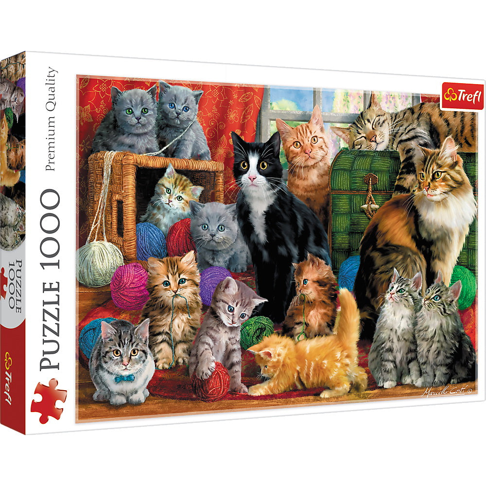PUZZLE TREFL 1000 INTALNIREA PISICUTELOR - Intalnirea Pisicutelor [ps:d145bdfe-fa23-440a-9e9c-9790878b94c4]
