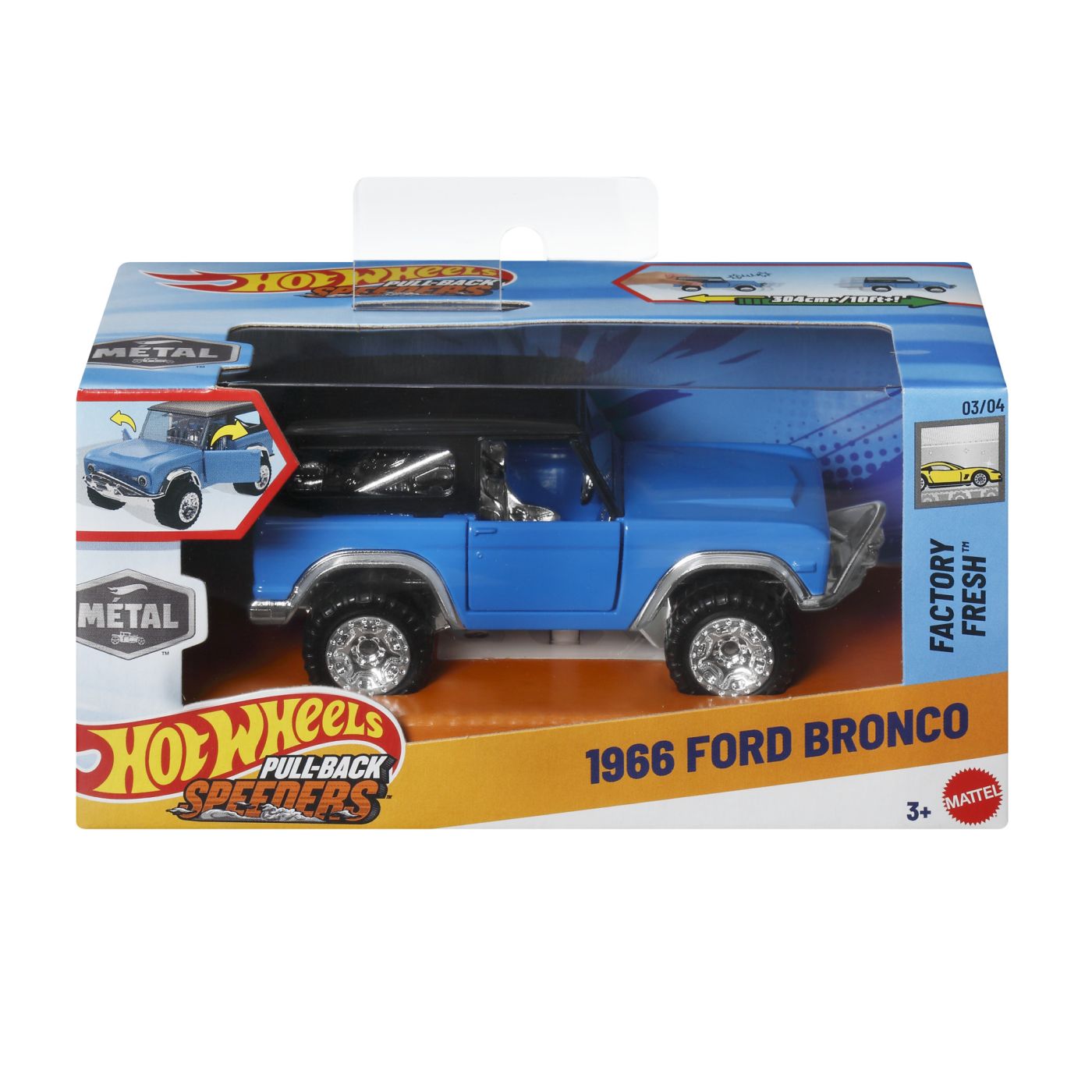 Mașinuță Hot Wheels Ford Bronco 1966 Pull Back, Scara 1:43 - Default Title [ps:5d81abcc-923c-457f-a77a-e5bf6ce1ec1c]