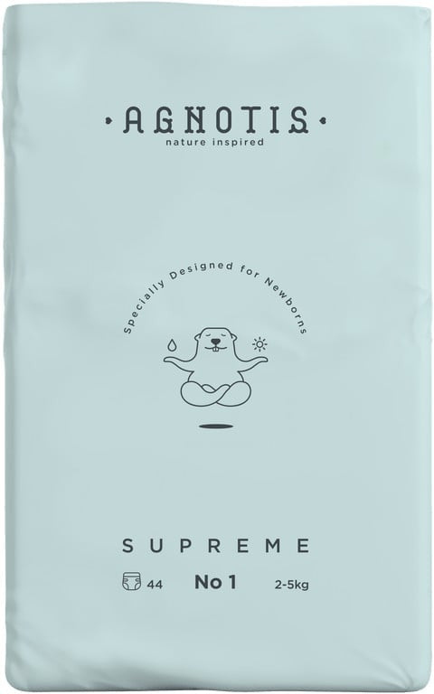 Scutece hipoalergenice Supreme Agnotis, marimea nr.1, - Nr. 1 [ps:e0761c41-b254-4fbc-b882-28a76b65b7be]