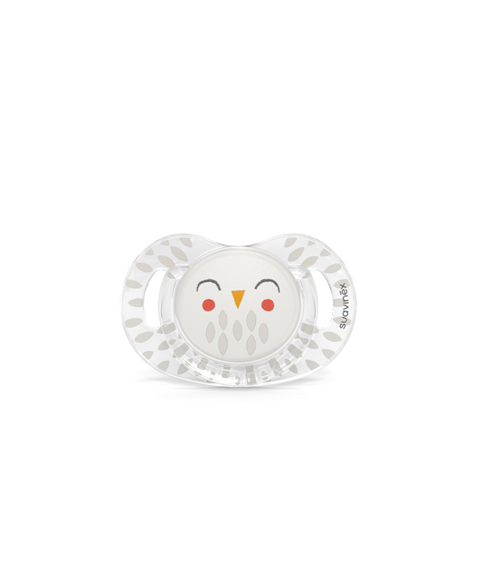 Suzetă anatomică SX Pro din silicon Premium +18m Bufniță bej Bonhomia [ps:b2b8ce2f-82d8-48f0-aba7-eda410b9010a]