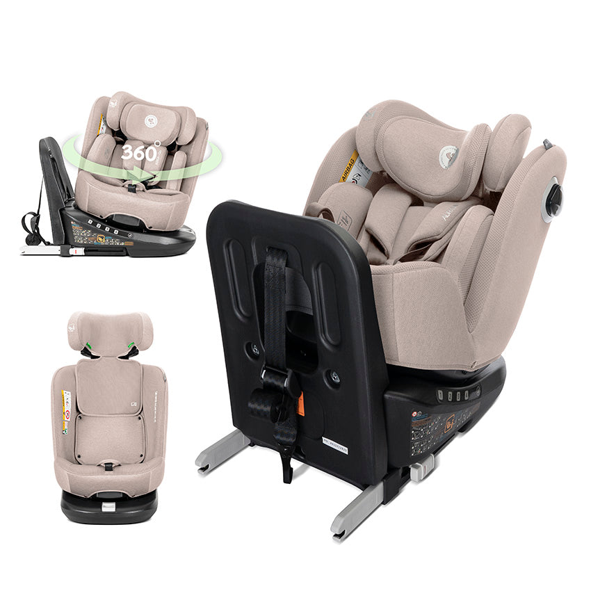 Scaun Auto Lorelli Auriga i-Size, Rotativ 360, 0 luni-12 ani - Beige [ps:05d240b2-efa5-4729-859a-549658297744]