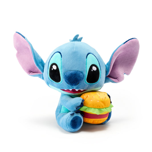 DISNEY 1 model, jucarie de plus, Stitch cu burger, 25 cm [ps:fb6f75f5-acb7-4e5e-81ca-ee6111edef71]