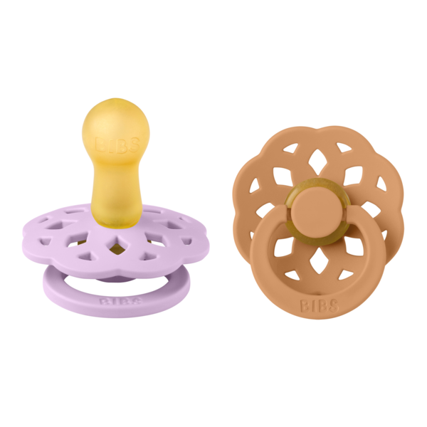 Set 2 Suzete BIBS Boheme Latex, 0 luni, Mauve/Violet Sky - Violet Sky/Pumpkin [ps:0df83e34-c646-42a5-aaf5-152c3a2c3116]