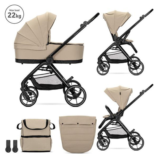 Cărucior Set 2 în 1 Lorelli Venice, Beige - Scutul Bebeului - Beige [ps:d600bd77-6a1c-461b-bd87-448425b9813f]