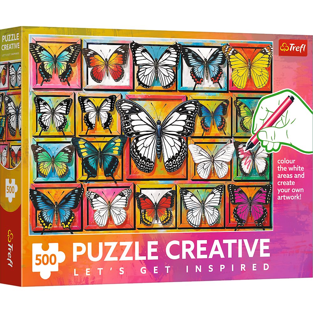 Puzzle Trefl 500 piese - Colecție de Fluturi | Creative - Default Title [ps:5c4092ac-f8b0-4fba-a3a2-3ff68ade943c]