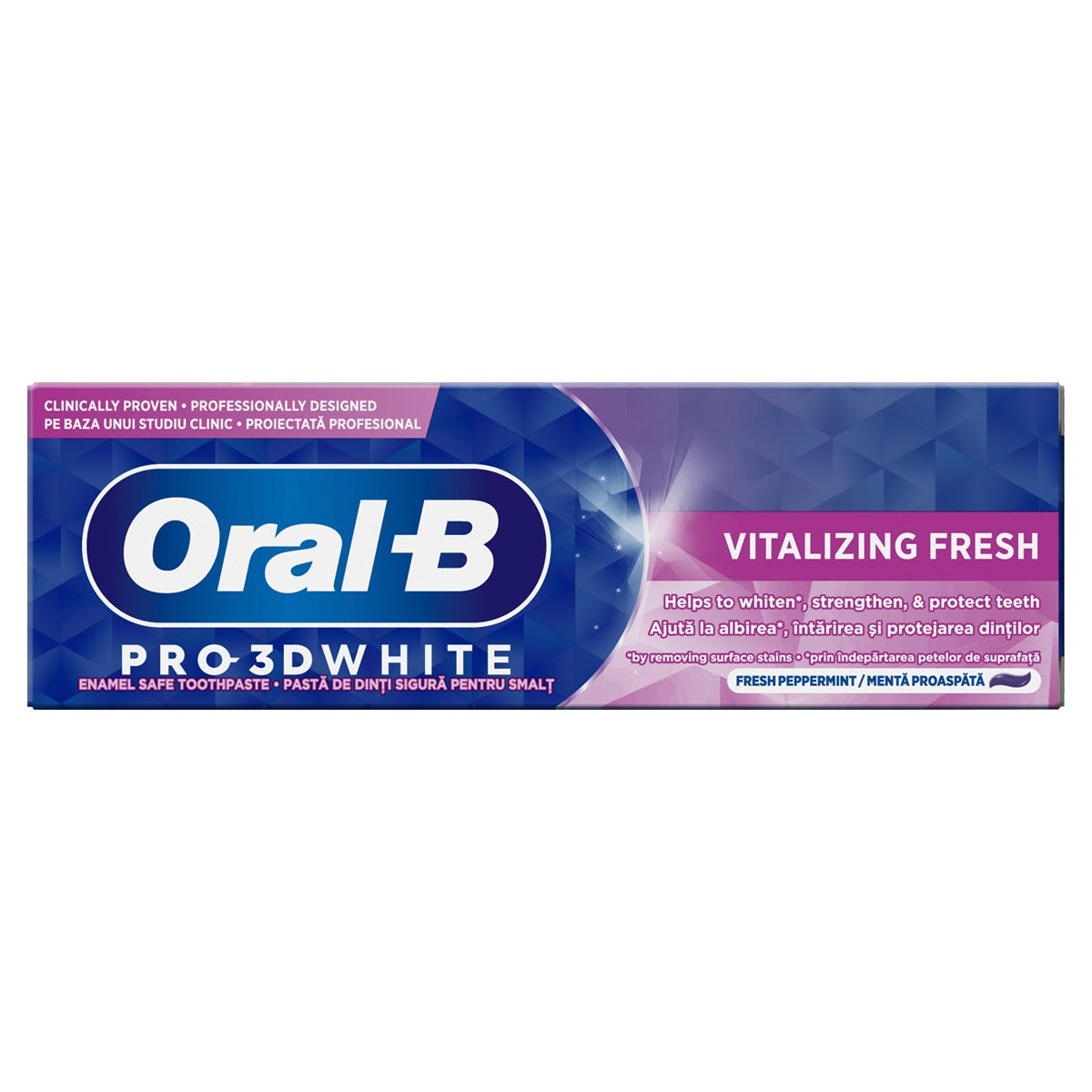 ORAL-B Pro 3D White, pasta de dinti, Vitalizing Fresh, 75 ml [ps:2454fd64-91e8-44da-9df6-4f5cbff3d506]