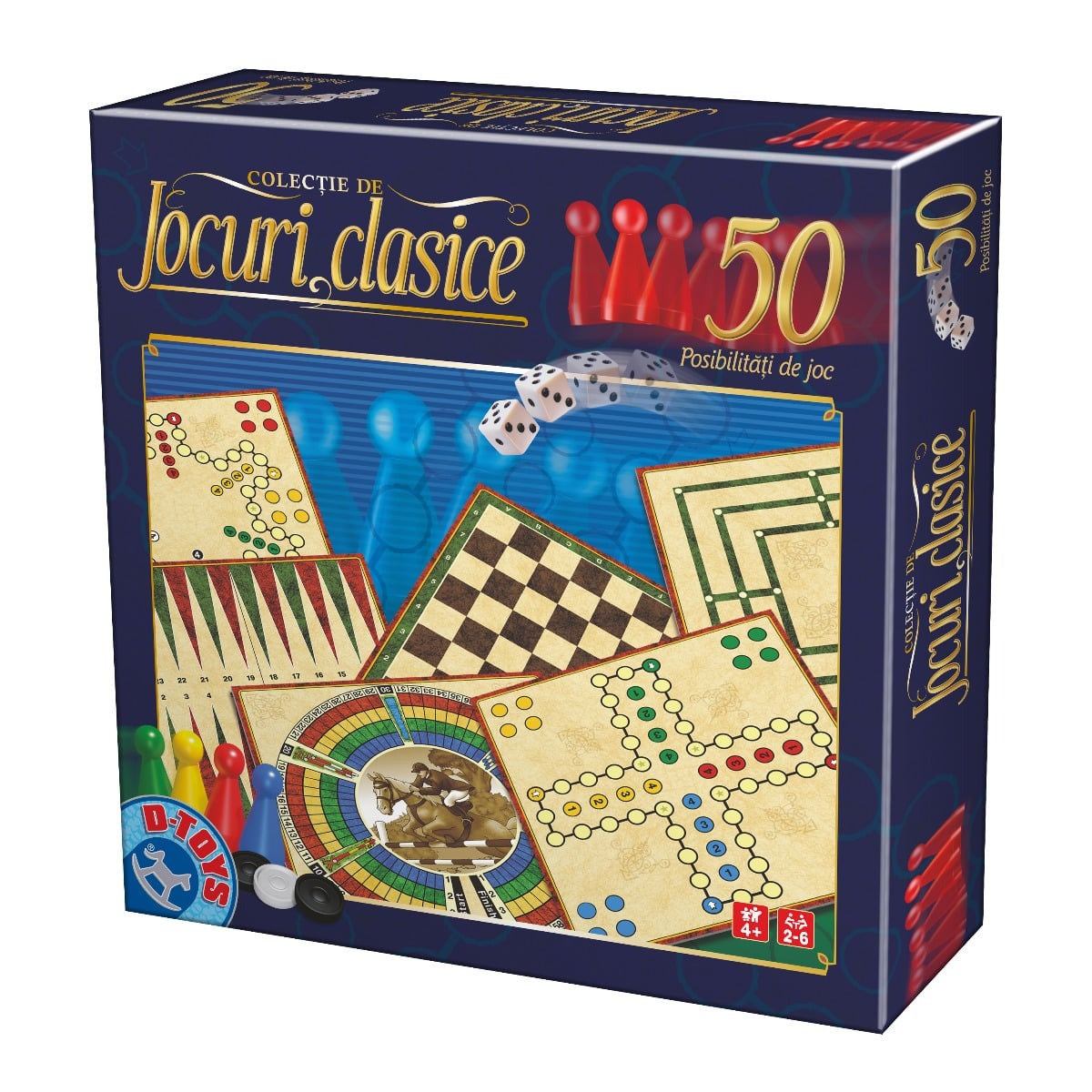D-TOYS Colecție 50 Jocuri Clasice - Joc de Societate - Default Title [ps:62bc0a39-4585-4ed4-b6d7-2fe8c47dec29]