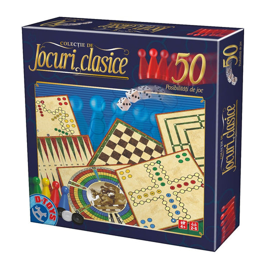 D-TOYS Colecție 50 Jocuri Clasice - Joc de Societate - Default Title [ps:62bc0a39-4585-4ed4-b6d7-2fe8c47dec29]