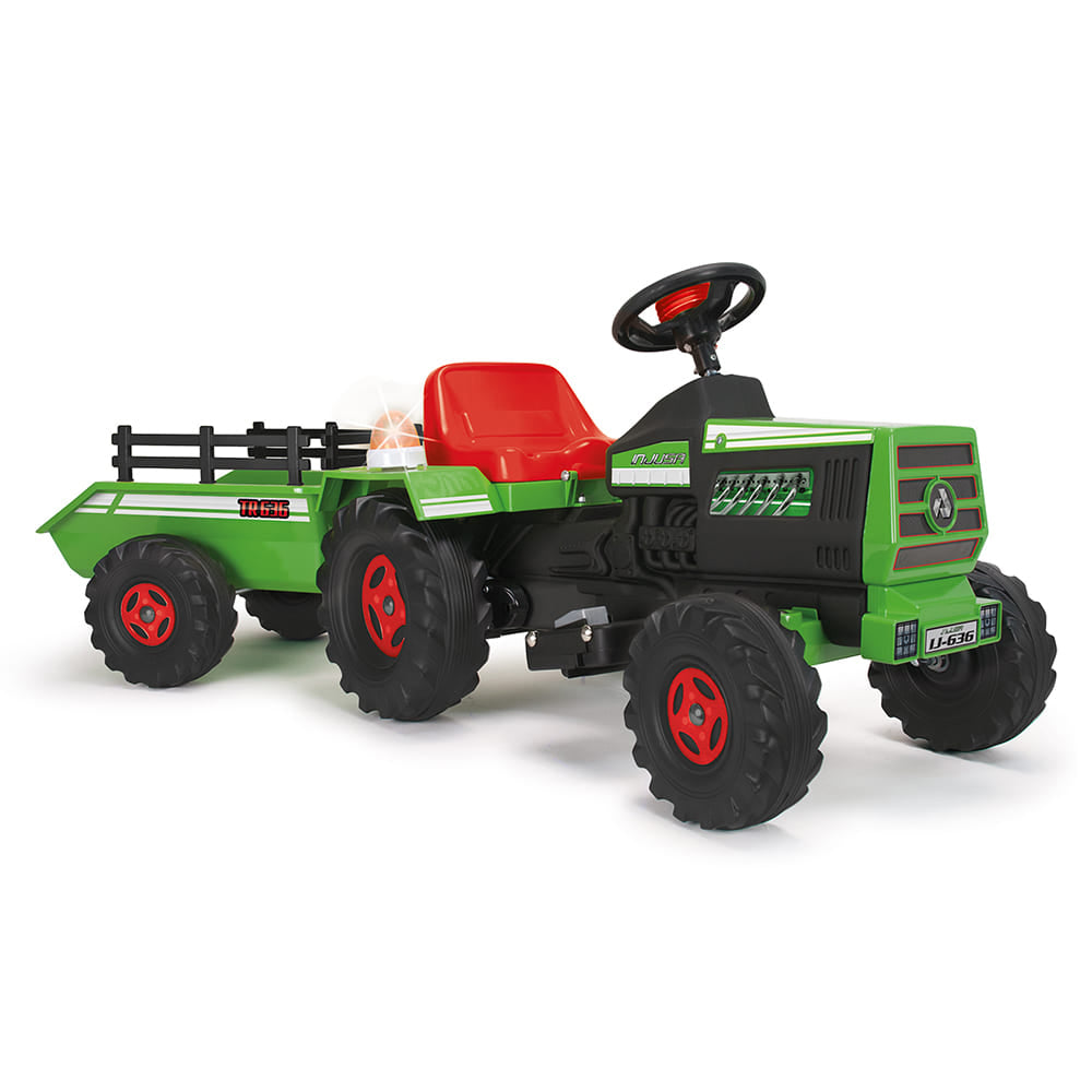 Tractor Electric cu Remorcă Injusa 6V, Verde, 1 an+ - Default Title [ps:2e571f6a-d00f-470f-aef5-4897ef9cfca8]