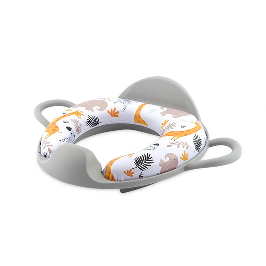 Reductor Toaletă Moale Lorelli, cu Manere, Princess Pink - gri animals [ps:4c75264f-8e08-4410-84c8-8ccd77d9a6df]