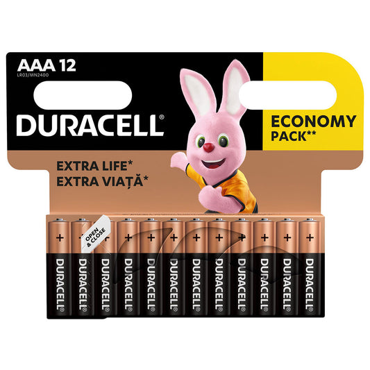 DURACELL Basic AAA, baterii, LR03, 12 buc [ps:31f283ad-282a-4a9e-9cbe-3df8744eeabc]