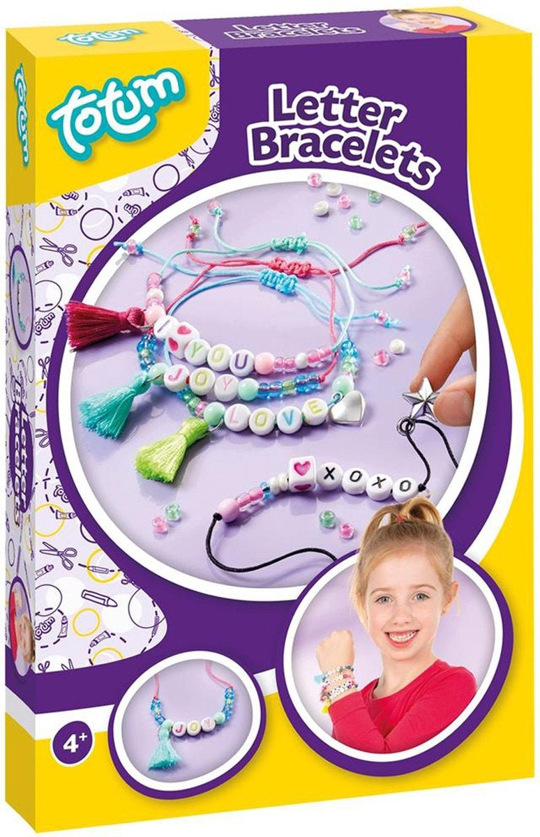 Set DIY Brățări cu Litere Totum - Kit Creativ pentru Copii - Default Title [ps:6e98e55b-dfa8-46ee-b87a-32485ad222dd]