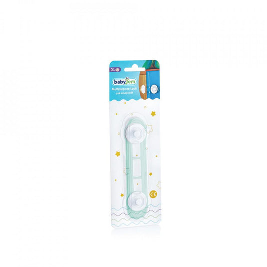 Siguranta multifunctionala pentru usi si dulapuri BabyJem, alb [ps:25c6fc21-237e-4d31-b8de-f07d90644d4d]