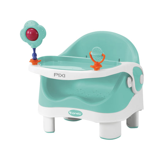 Scaun de masă Lorelli Pixi Booster, Grey & White - Verde [ps:cc8e76d9-3280-46b3-aa68-da8dd94f25e5]