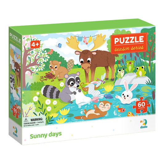 Puzzle 60 piese Zile însorite Dodo Toys - Jucărie Copii - Default Title [ps:61a3cfc0-bb16-419f-81d5-842f06fb4ad4]
