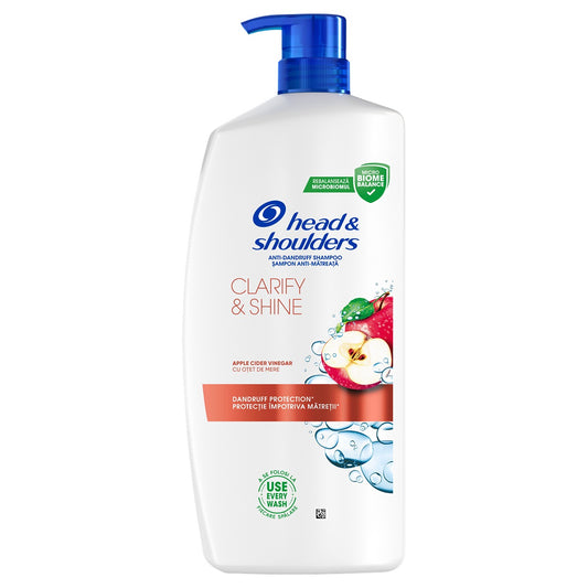 HEAD&SHOULDERS Clarify & Shine, sampon, anti-matreata, cu otet de mere, 800 ml [ps:00cc0bc7-64ac-4f87-bbd4-510ca9df41d4]