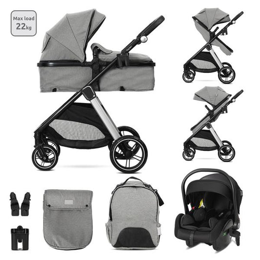 Cărucior Set 3 în 1 Lorelli Aspen, Verde, până la 22 kg - Grey [ps:bab9d07e-6824-4305-9a20-cb543d76d93e]