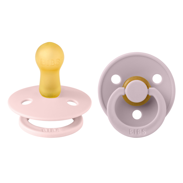 Set 2 Suzete BIBS Colour Latex, Tetina Simetrică, 0 luni - Lila [ps:15ec4e0b-6ff6-444b-ba88-388c09a868af]