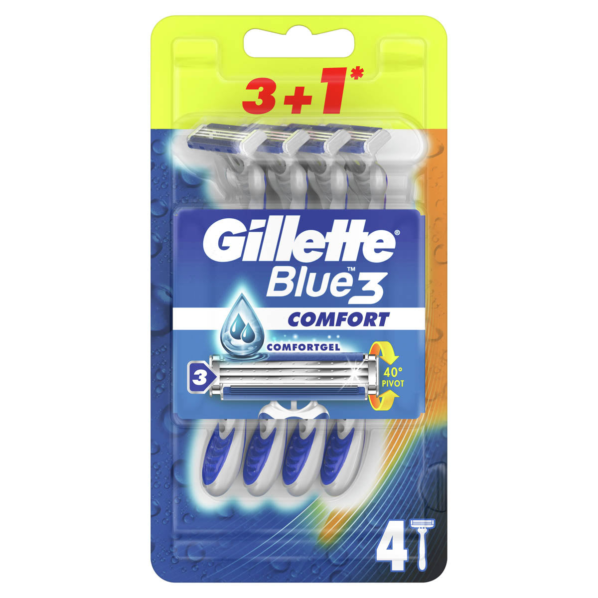 GILLETTE Blue III, aparat de ras, 3+1 buc [ps:f942ea25-b354-4ff8-9714-005b76c1ba7d]