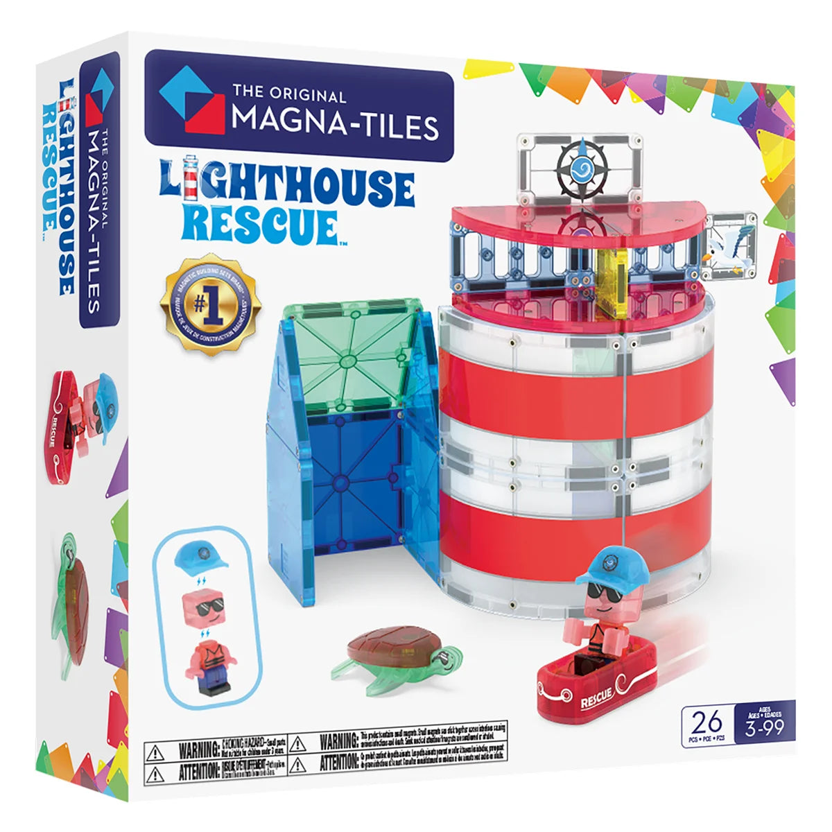 MAGNA-TILES Lighthouse Rescue - Set Magnetic de Construcție - Default Title [ps:889c9e91-e1c1-4fe3-82aa-e35ed291dadd]