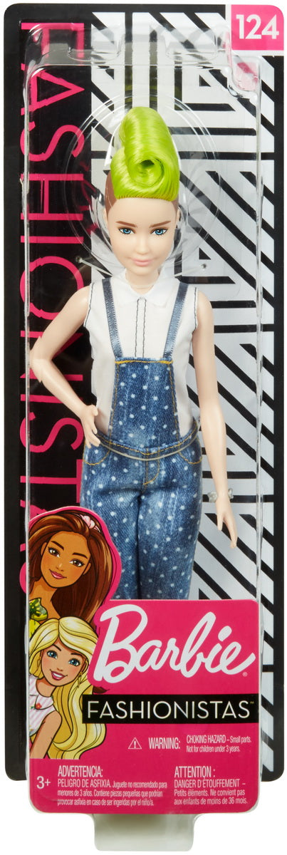 PAPUSA BARBIE FASHIONISTA CU SALOPETA SI O COAFURA VERDE [ps:fa2e4259-dbfc-4d84-b493-0647e072dba1]