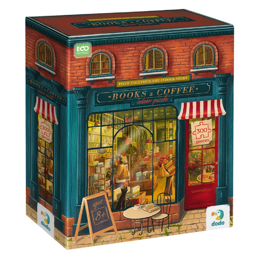 Puzzle Bookstore Dodo Toys, 300 piese - Dezvoltare Cognitivă - Default Title [ps:a14fa4f2-f51e-4058-8bef-91c61faadc69]