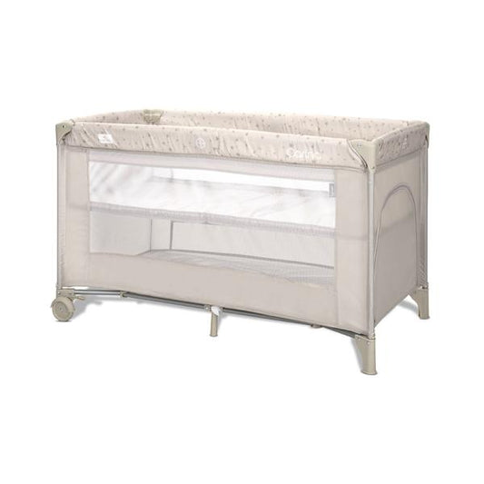 Pătuț Pliabil Lorelli Carina, 2 Nivele, Green Stars - Beige Stars [ps:77a91bfa-36fc-4d51-8c4a-8c49b6300722]