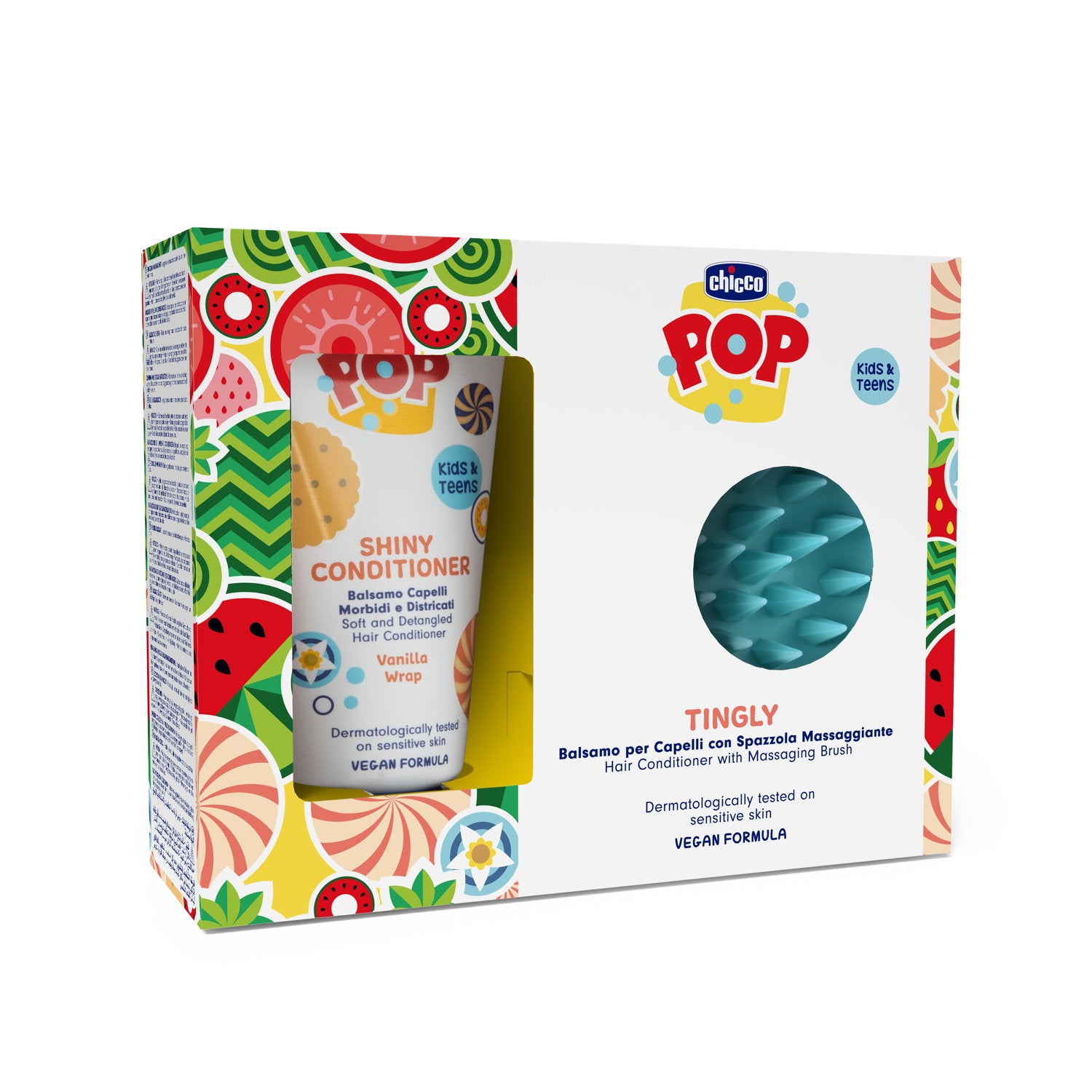 Set Chicco POP Balsam Vanilie și Perie Masaj Scalp, 6 ani+ - Default Title [ps:9da6f03d-07be-46fb-b293-d9f3555caa34]
