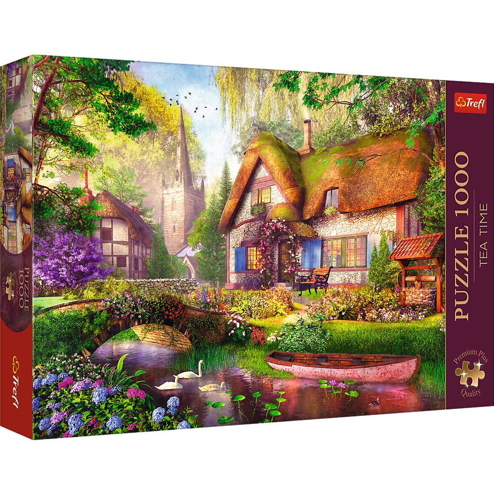 PUZZLE TREFL 1000 PREMIUM PLUS TEA TIME PIATA DE FLORI - Padure [ps:954441c5-843b-440e-b982-5e8e526630dc]