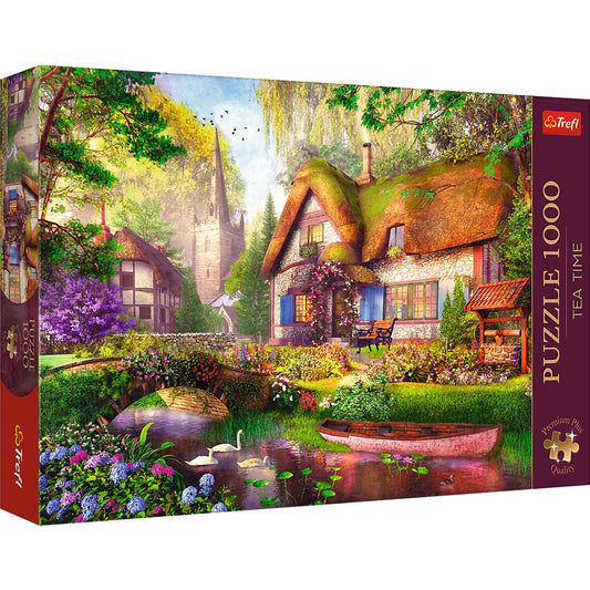 PUZZLE TREFL 1000 PREMIUM PLUS TEA TIME PIATA DE FLORI - Padure [ps:954441c5-843b-440e-b982-5e8e526630dc]