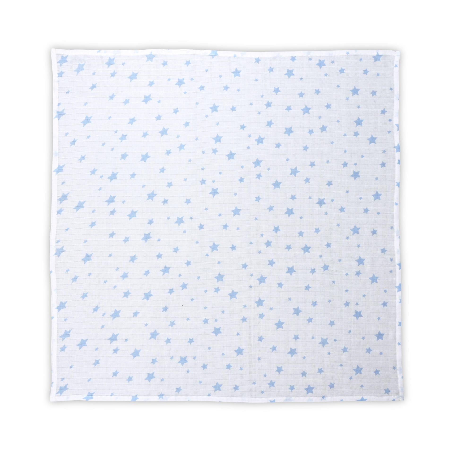 Scutec Pled Muselină Lorelli, 80x80 cm, Rose Floral - White Aquatic Stars [ps:d58c8363-ba34-453a-b8ad-4db52472188a]