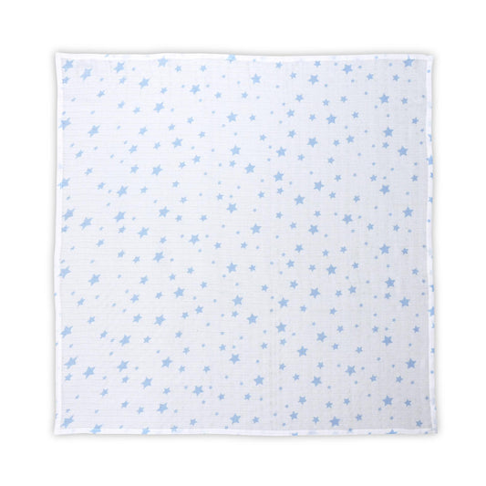 Scutec Pled Muselină Lorelli, 80x80 cm, Rose Floral - White Aquatic Stars [ps:d58c8363-ba34-453a-b8ad-4db52472188a]