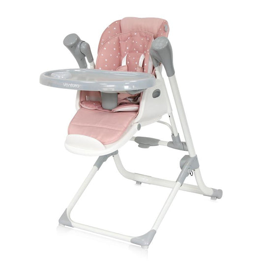 Scaun Masă și Leagăn Electric Lorelli Ventura, Grey Trees - Peach Beige Stars [ps:8102ee09-606c-4487-897f-09a2fec2d4f9]