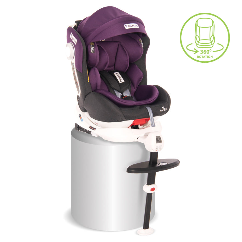 Scaun Auto Lorelli Pegasus, Isofix, Rotativ 360°, Red & - Gri/Violet [ps:e1a0f3ef-e983-43d6-9830-3443cc17e38f]