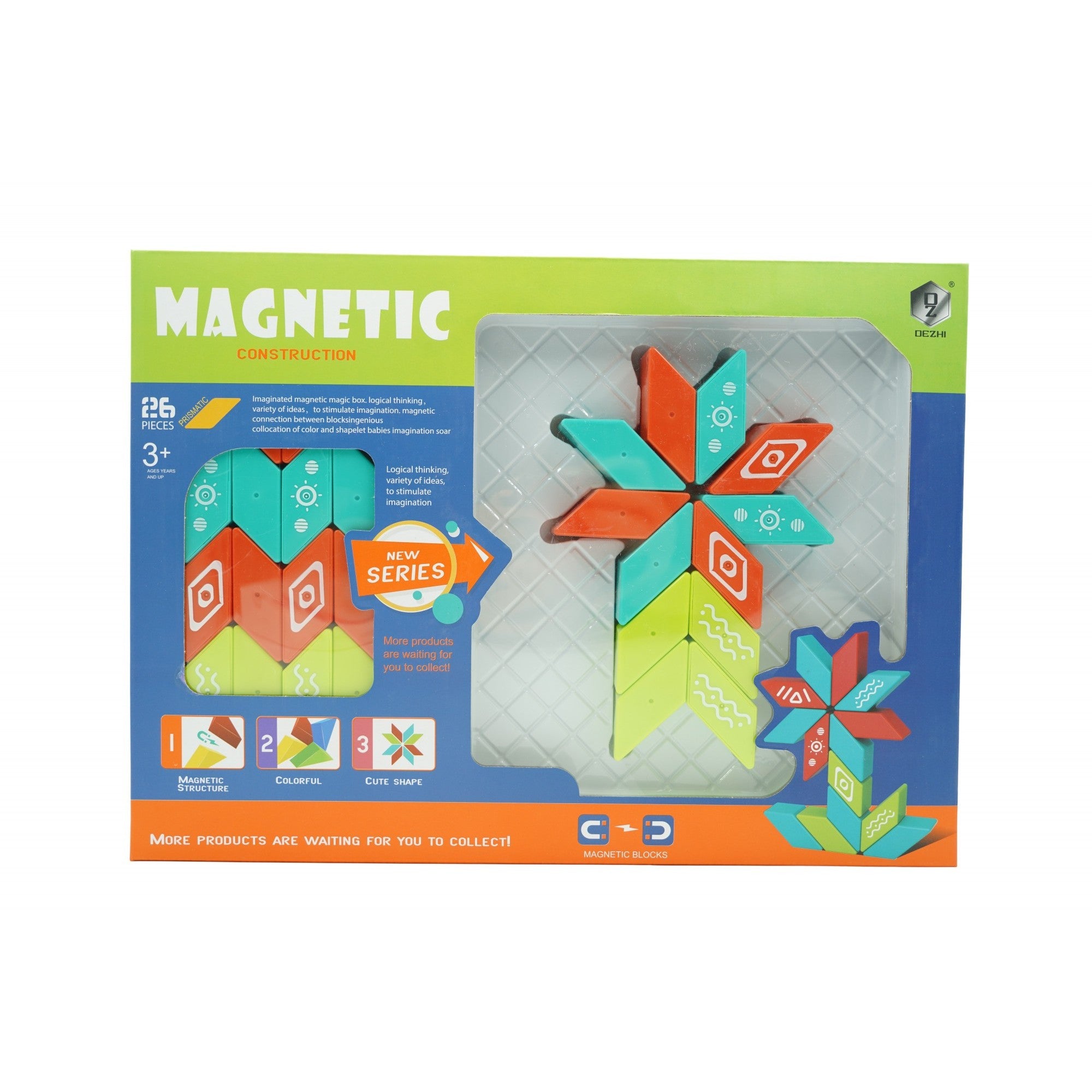 Set Piese Magnetice Flippy, 26 Piese, Multicolor, +3 Ani - Default Title [ps:b4ca7dc4-f327-43a2-ad03-7afaec641aac]
