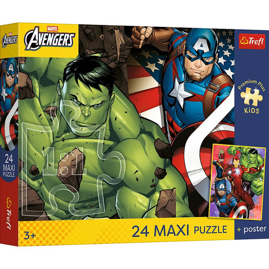 Puzzle Trefl 24 Piese Maxi Premium Plus - Răzbunătorii - Default Title [ps:e267e0f4-dbd5-4578-9545-fa1d89a2212c]