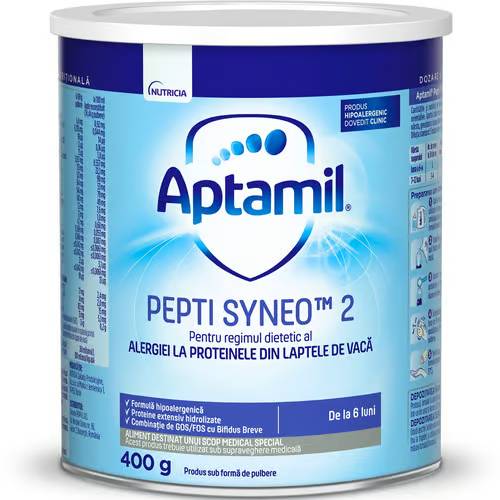 APTAMIL Pepti Syneo 2, lapte praf, pentru 6-12 luni, 400 g [ps:e50e924e-caf7-431b-a956-9907483d54cb]