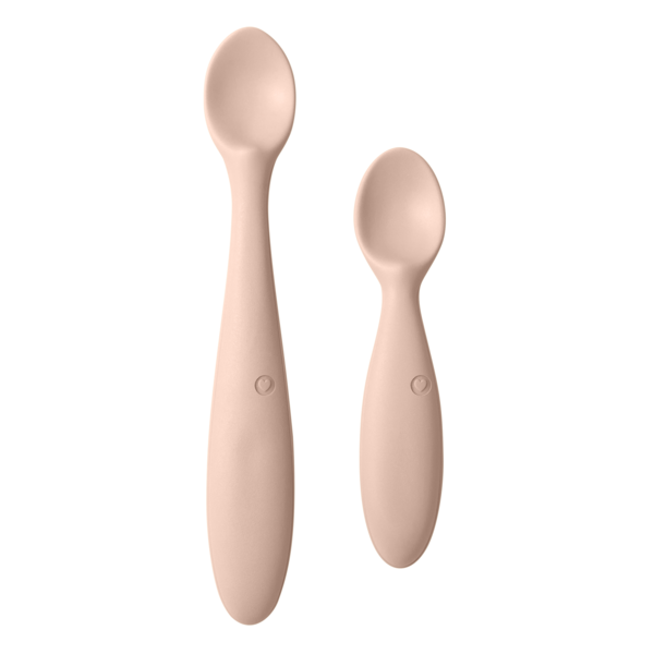 Set 2 Lingurițe BIBS Cloud - Pentru Bebe și Părinte - Blush [ps:66c1a67d-64cb-4298-afef-a85931780803]