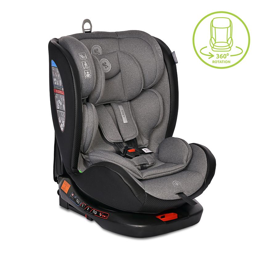 Scaun Auto Lorelli Ares i-Size, Rotativ, 0-12 ani, Pink - Grey/Black [ps:1012373d-80f8-4849-b48d-b945f1bf5306]