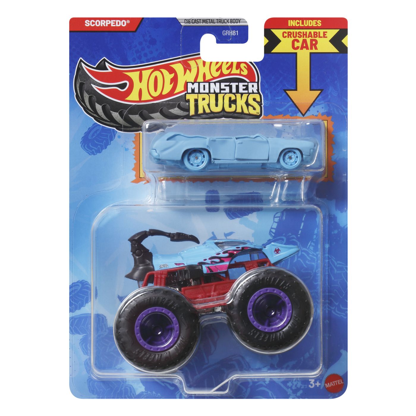 Hot Wheels Monster Truck și Mașinuță Scorpedo Albastru - Default Title [ps:f4beade6-f7dc-4fdd-a00d-3b056e1b968d]