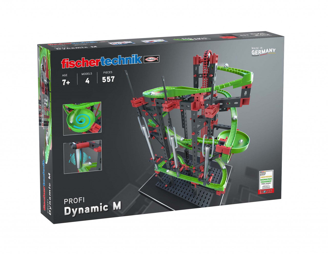 Kit STEM Cursa cu obstacole Dynamic M, Fischertechnik [ps:99dd3e02-4271-43e6-9d95-c079f9a9b949]
