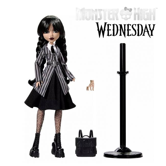 Papusa Monster High Wednesday School Outfit - Mattel - Default Title [ps:ac386300-0bf6-404c-9b87-c4a5bb92c6ee]