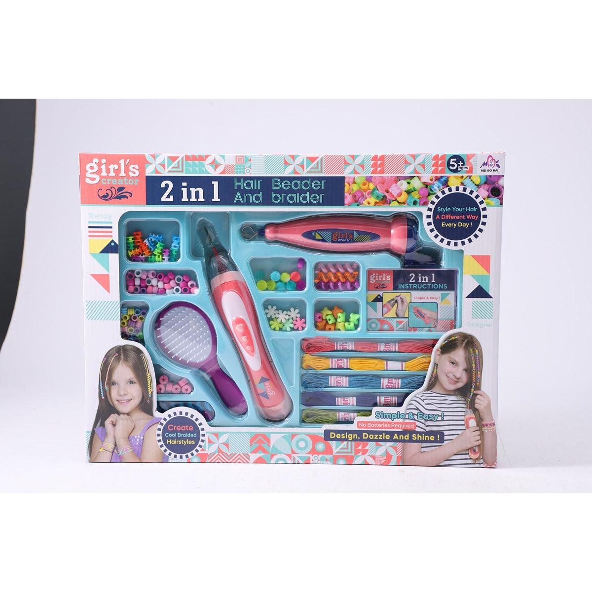 INTERAKTIVNA ZABAVA Set pentru par 2 in 1, set de joaca, pentru fetite [ps:d6d7662e-e884-40a1-9c3f-9de66ddb757d]
