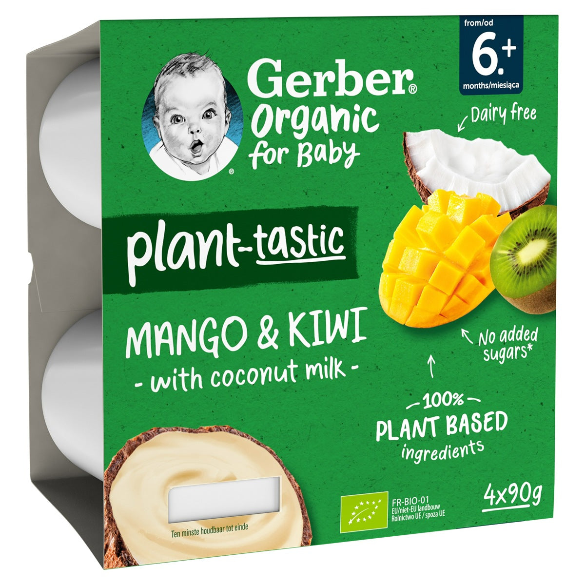 GERBER Bio, gustare, de la 6 luni, cu kiwi si cocos, 4x90 g - Default Title [ps:73a32283-f47b-49d6-a178-2815dc268154]