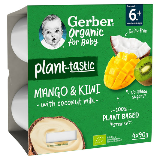 GERBER Bio, gustare, de la 6 luni, cu kiwi si cocos, 4x90 g - Default Title [ps:73a32283-f47b-49d6-a178-2815dc268154]